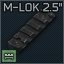 Magpul MLOK 2 5 inch rail Icon