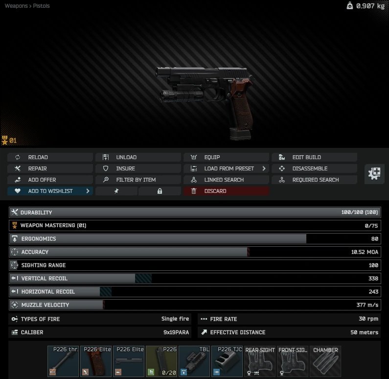Gunsmith9P226RIns