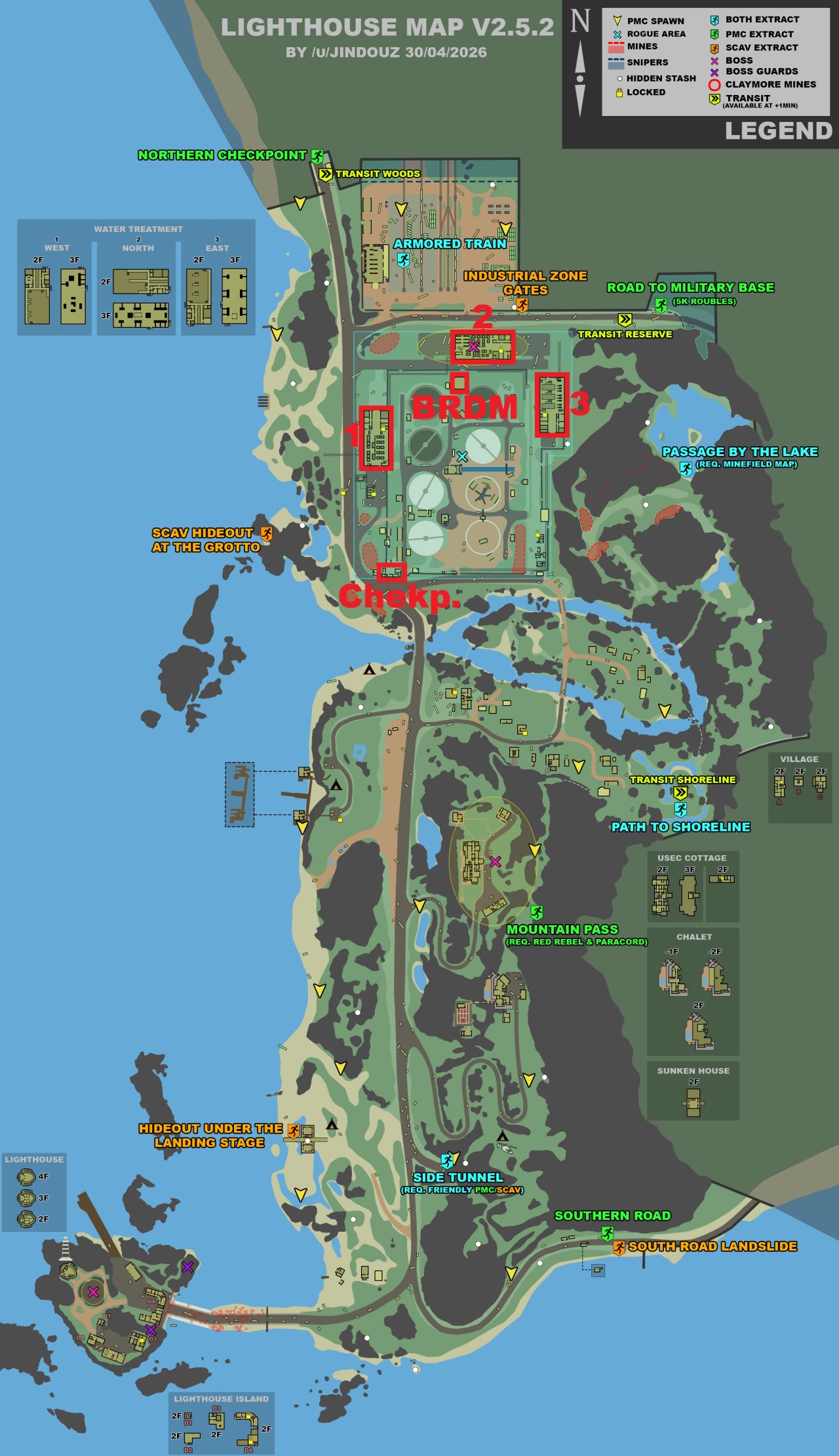 地図上の地点
