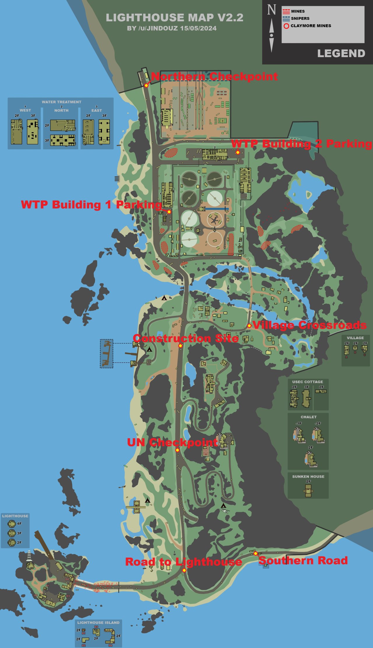 マップ上にマークされたBTR stops